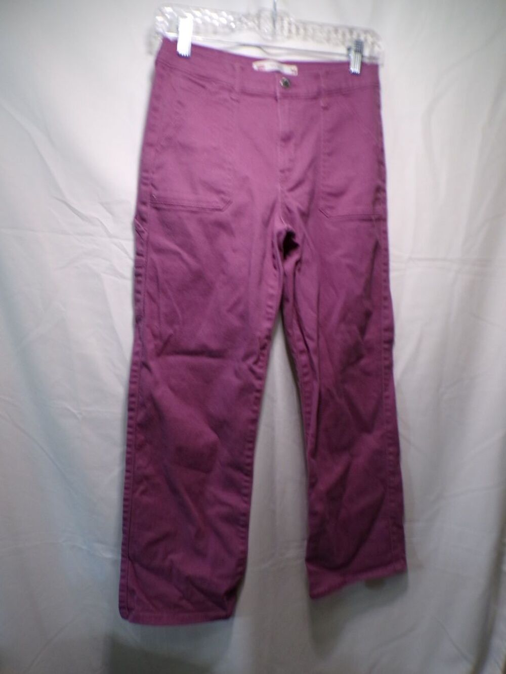 Levi's Women's Wide Leg Purple Denim Pants Size 14 Carpenter Style